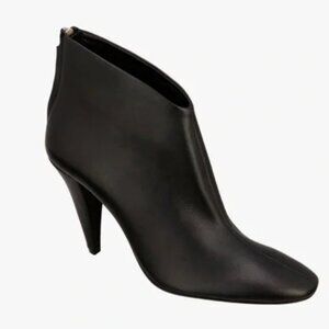 NWT  ZARA LEATHER ANKLE BOOTIES NARCISO RODRIGUEZ BLACK BLOGGERS FAVE